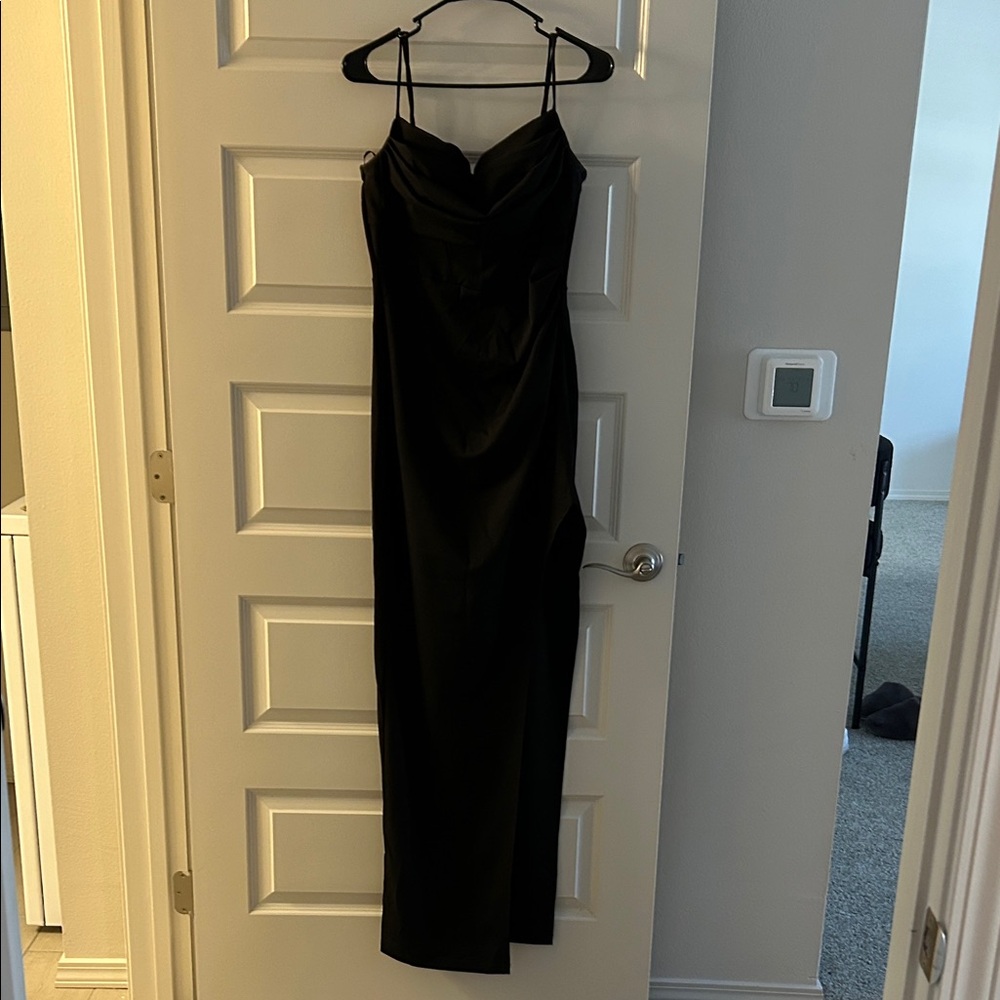 Windsor Black Backless Gown